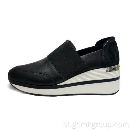 Li-Sneakers tsa Ladies&#39; Platform li Feshene &#39;me li Phomolo